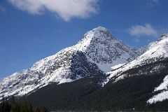 07 Mount Nestor Above Spray Lake From Highway 742 Smith-Dorrien Spray Trail In Kananaskis In Winter